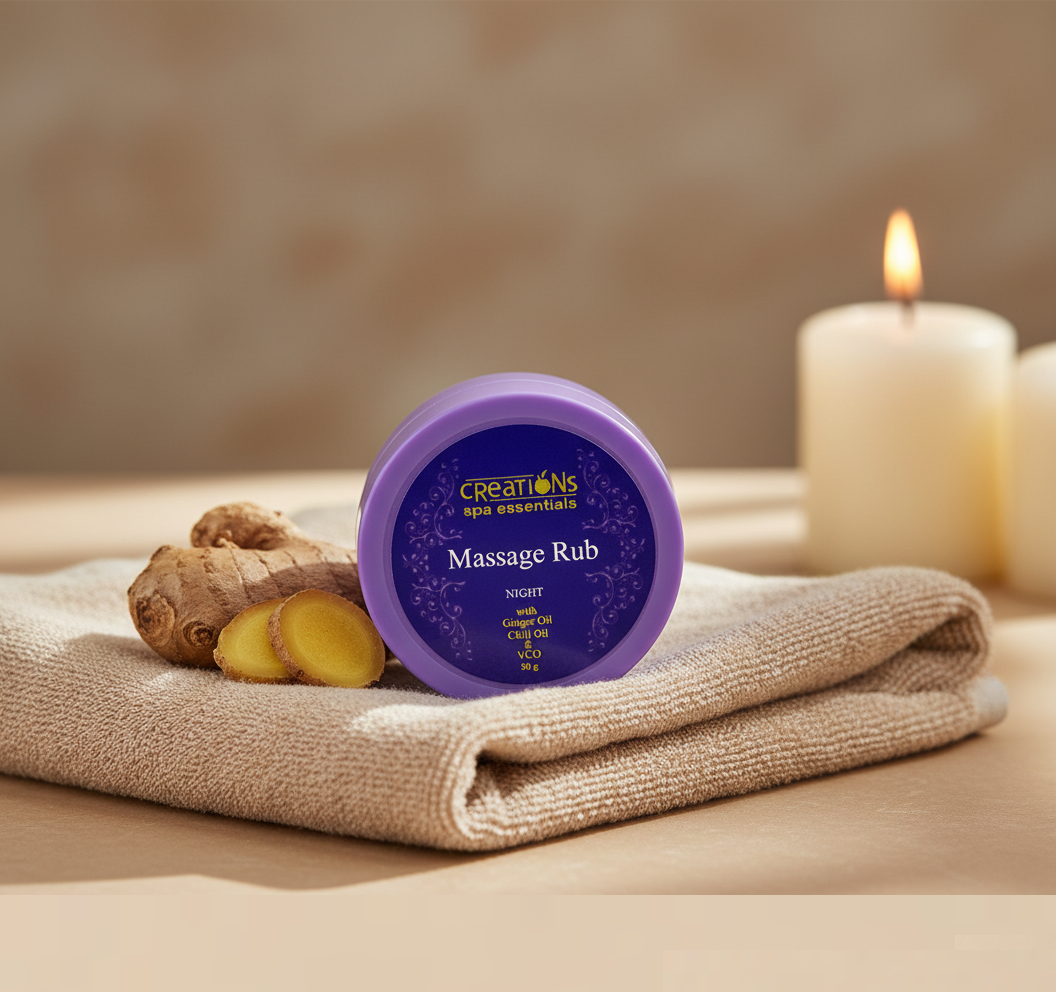 Creations Spa Essentials Massage Rub – NIGHT (Lavender) | 10g