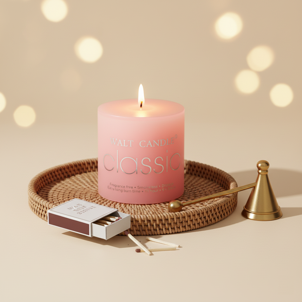 SS CLASSIC Smokeless Scented Candle – Sakura | Alcohol-Free Aromatherapy Candle (90 g)