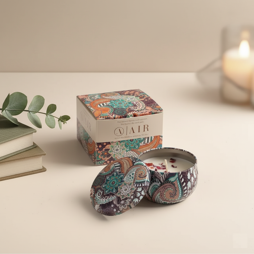 Air Scented Soy Candle | Home Aromatherapy & Relaxation Gift (85 g)