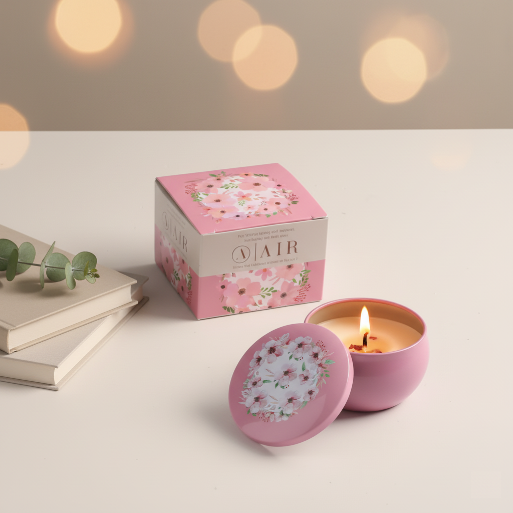 Air Scented Soy Candle – Jasmine | Home Aromatherapy & Relaxation Gift (85 g)