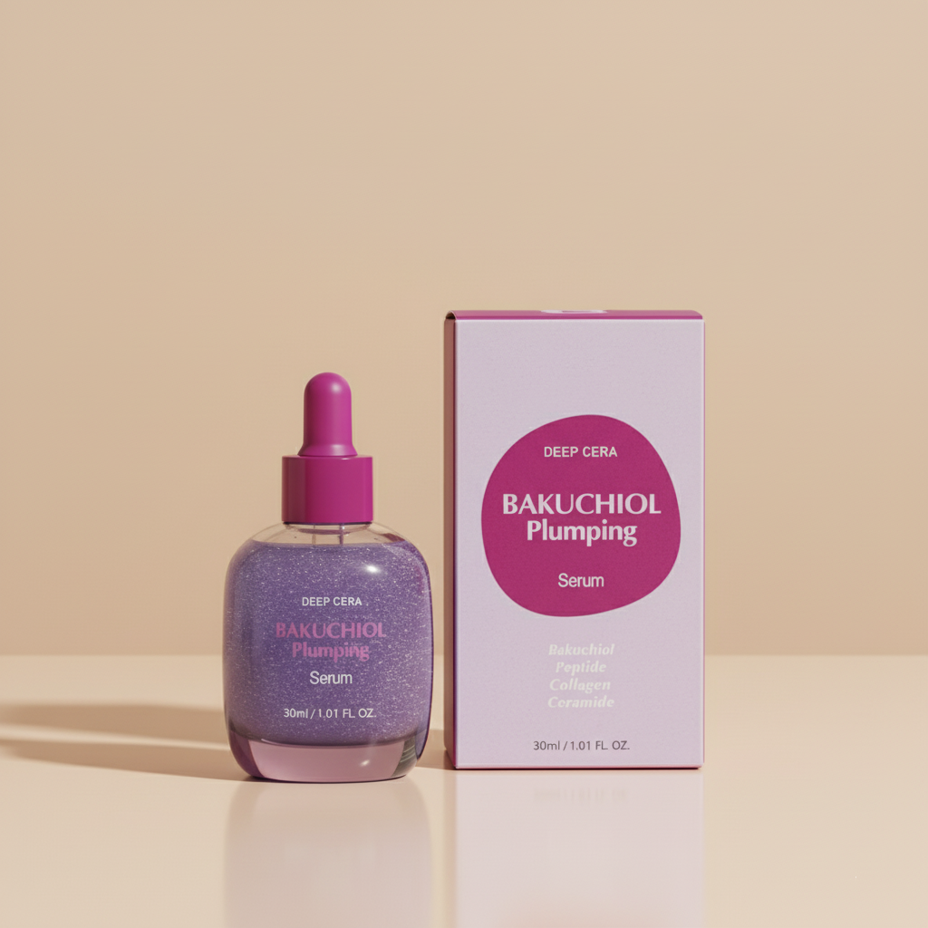 Deep Cera Bakuchiol Plumping Serum 30ml | Bakuchiol + Peptide + Collagen + Ceramide