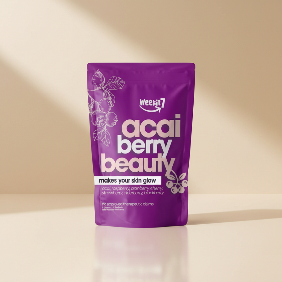 WeekIt7 Acaí Berry Powder Beauty Drink – 1 Pack (7 Sachets per Pack)