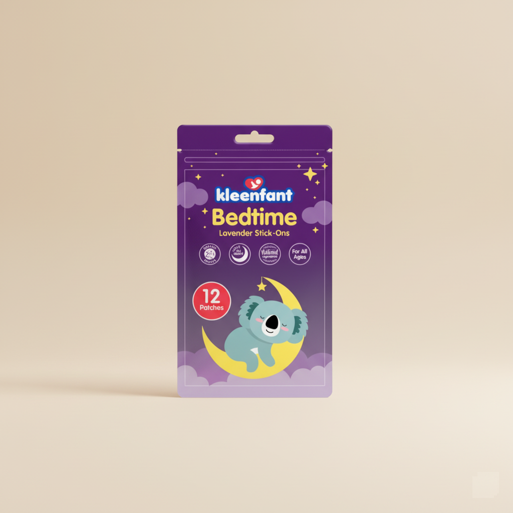 Kleenfant Bedtime Lavender Scented Stickers – Aromatherapy Bedtime Accessory | 12 Pack