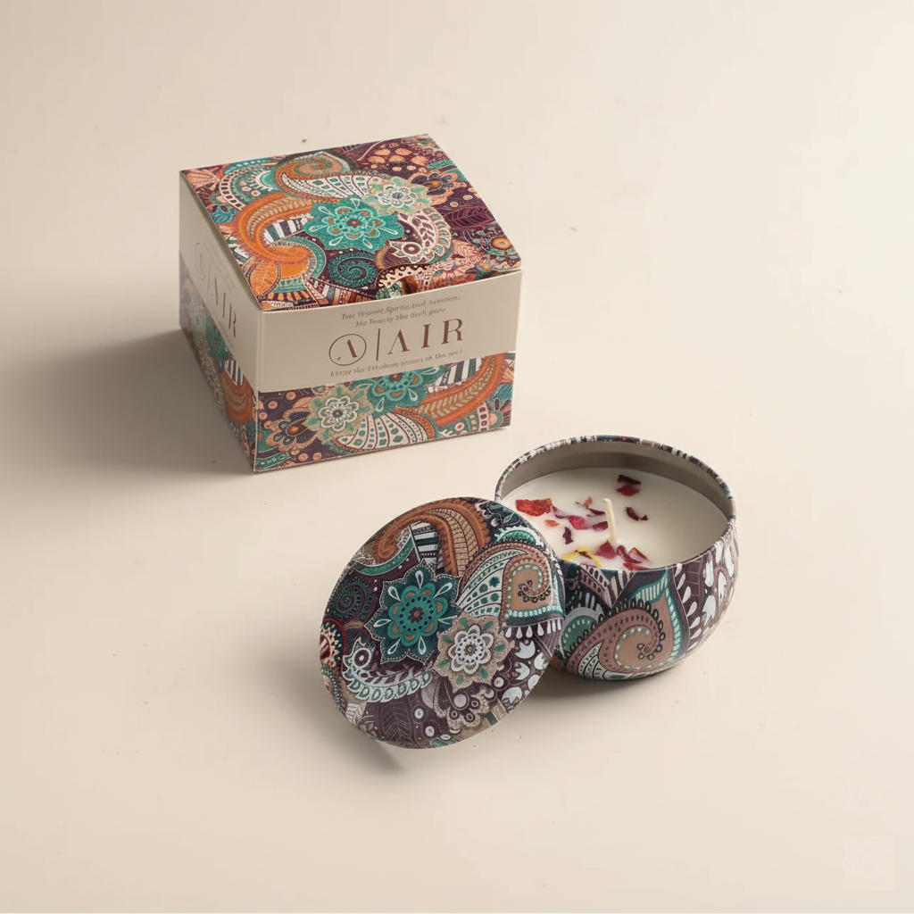 Air Scented Soy Candle | Home Aromatherapy & Relaxation Gift (85 g)