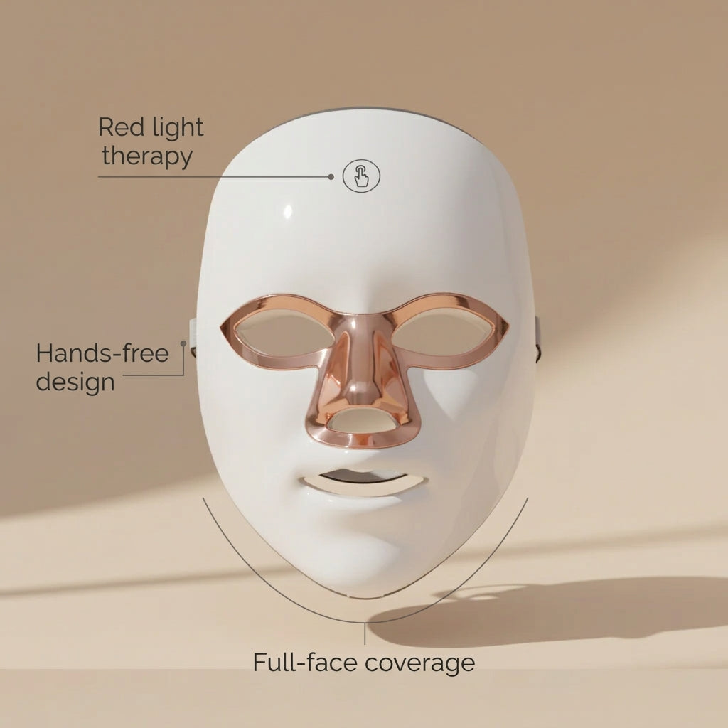 Face Glow Bundle – Red Light Mask + Peptide Serum